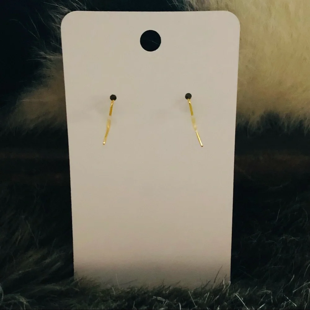 Hand crafted jeweled tear drop dangle earrings
